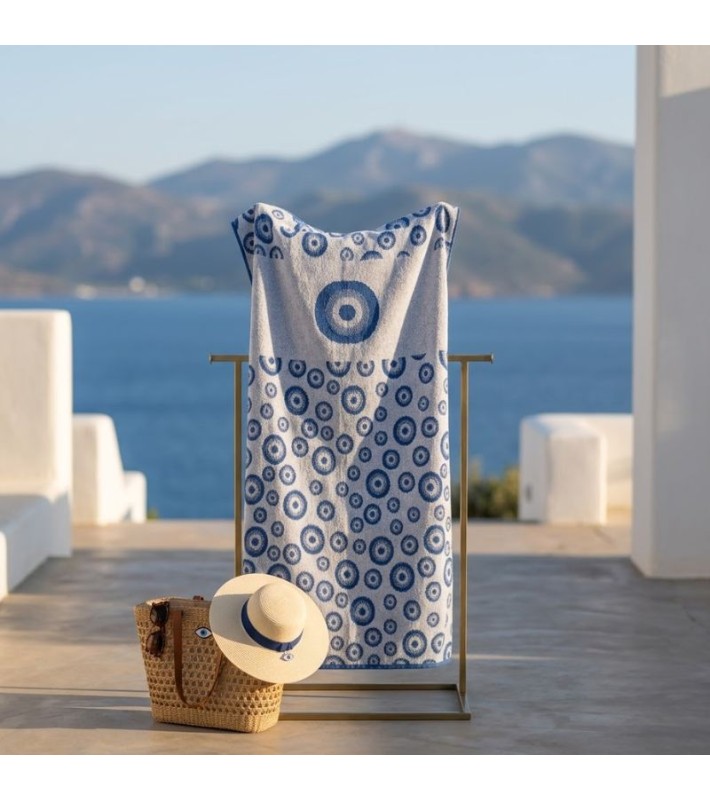 Πετσέτα Θαλάσσης "Blue Eye" 75X150εκ. 