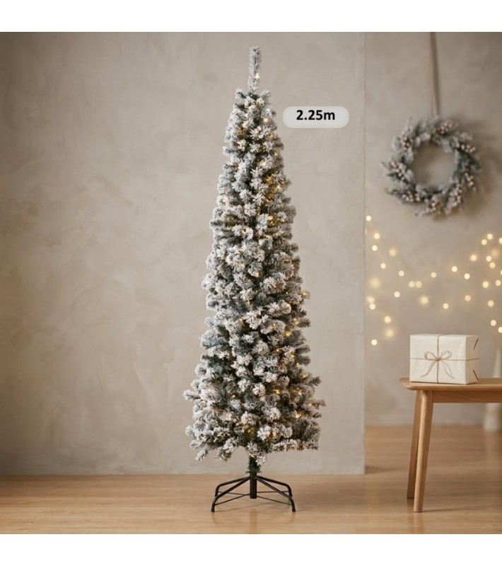 Χριστουγεννιάτικο δέντρο Super Slim Snow 225 εκ. Δέντρα