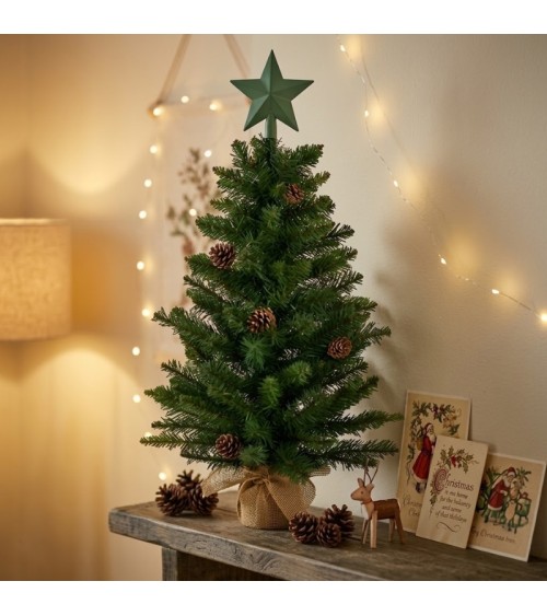 Χριστουγεννιάτικο δεντράκι Forest pine με κουκουνάρι 90 εκ. Μικρά & Φωτιζόμενα Δέντρα